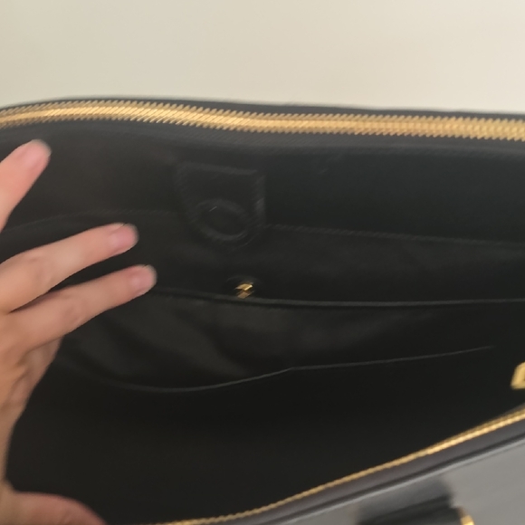 Ralph Lauren Leopard Print Satchel - Black and Tan - Picture 7 of 9